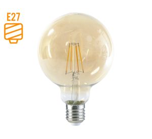 Ampolleta filamento 5W E27 luz cálida G95