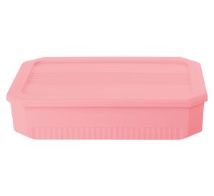 Caja organizadora Octagonal salmón 8 litros