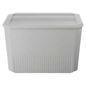 Caja organizadora Octagonal gris 24x36.7x26 cm