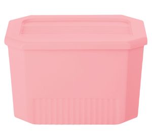 Caja organizadora Octagonal salmón 16x25x18 cm