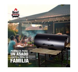 Parrilla a carbón Montana negro
