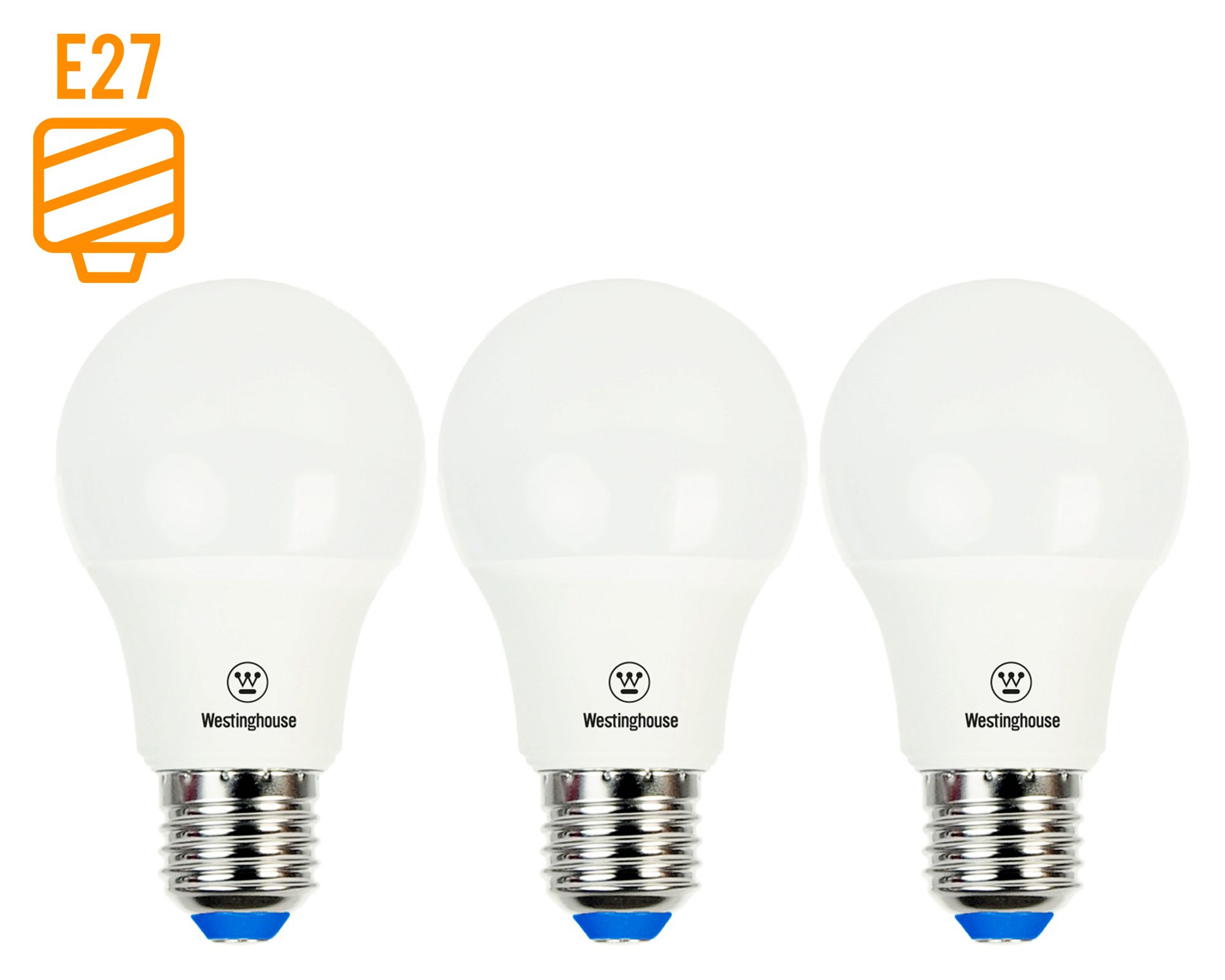 Ampolleta LED 7W E27 luz día Bola 3 unidades
