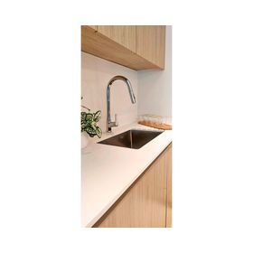 Monomando lavaplatos Extraíble Trivento gris cromado