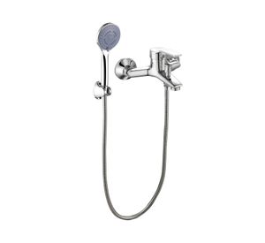 Monomando de tina ducha Compass gris cromado