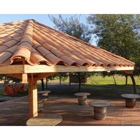 Teja Colonial cumbrera 22x50 cm arcilla