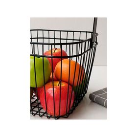 Canasto metal multiuso 24x18cm negro