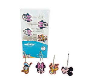 Pack 12 Ganchos de cortina de baño Disney