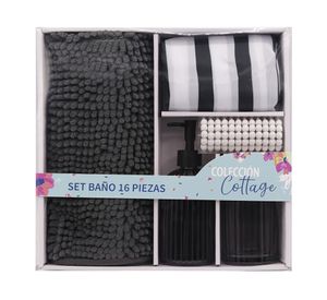 Set baño humo 16 piezas