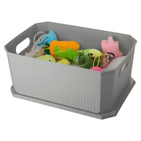 Caja organizadora Octagonal gris 15 litros