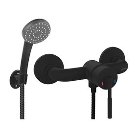 Monomando ducha Amalfi Negro Mate