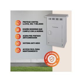 Gabinete calefón Premium gris 69.3x45x27.9 cm