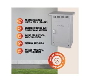 Gabinete calefón Premium gris 69.3x45x27.9 cm