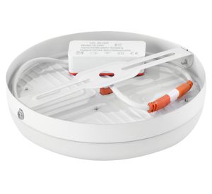 Foco sobrepuesto led redondo 24W 17 cm luz cálida blanco