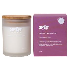 Vela aromática de soya natural berries blossom 220 g