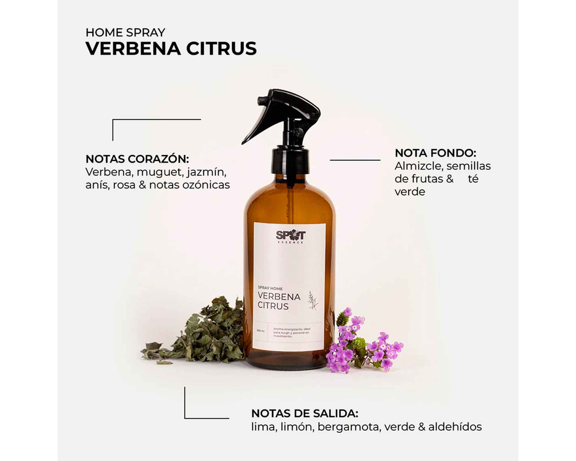 Aromatizador spray ámbar verbena citrus 500 ml | Easy.cl