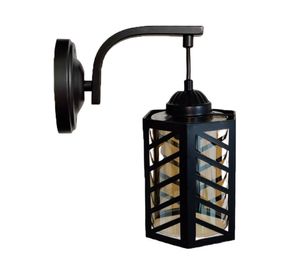 Aplique colgante E27 1L Farol negro