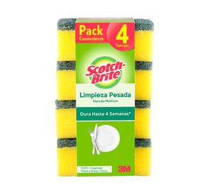 Esponja lisa 4 unidades