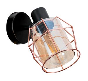 Aplique dirigible E27 1L cobre