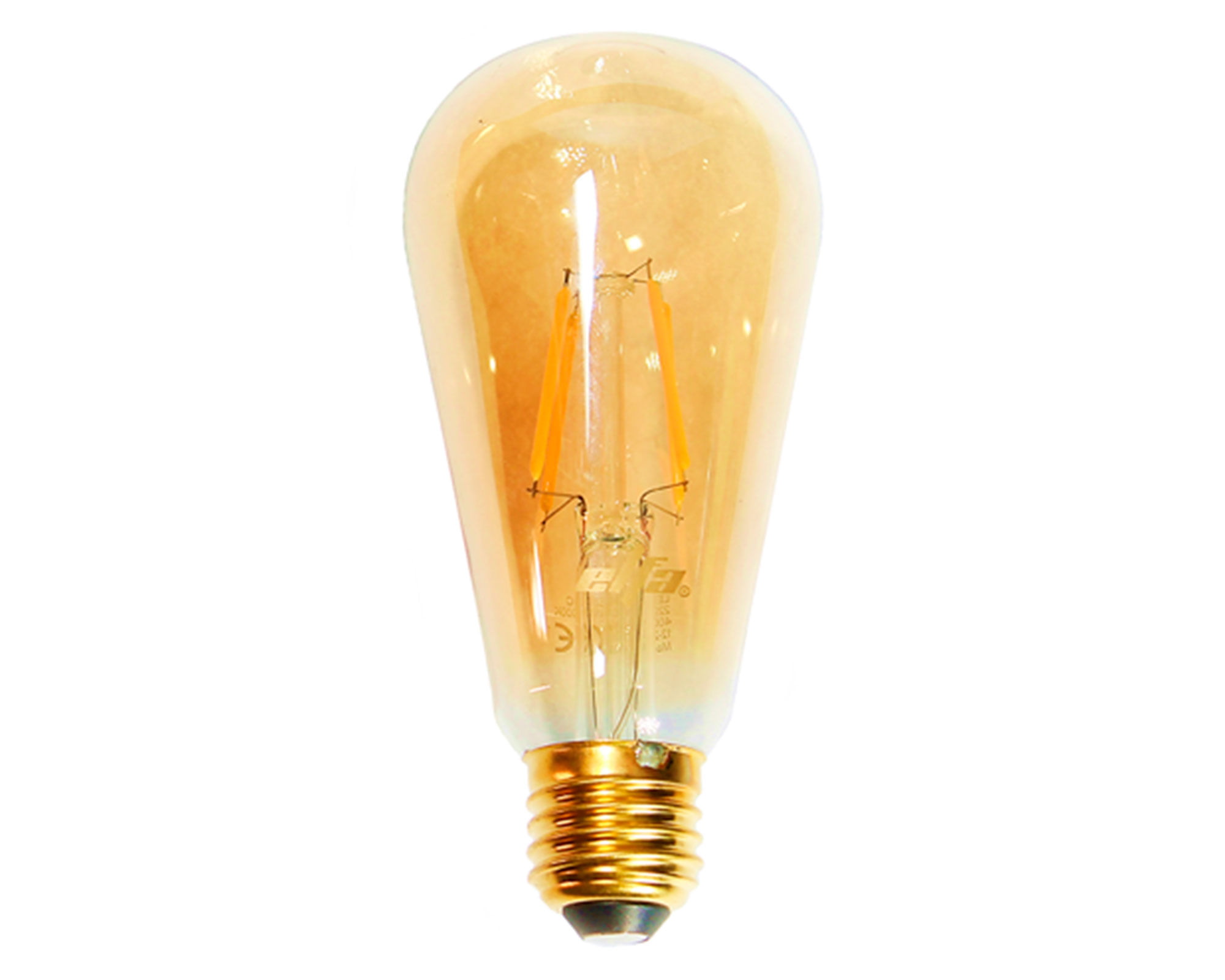 Ampolleta led 8W E27 luz cálida ST64 Filamento