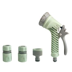 Pistola riego + acoples Summer verde