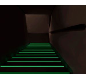 Cinta antideslizante Fotoluminiscente 500x5 cm