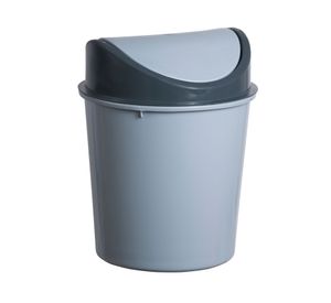 Basurero redondo tapa Vaivén gris 15 lt
