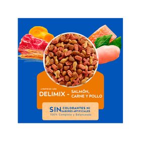 Alimento seco adulto delimix 8 kg