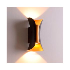 Aplique LED 3W 2L luz cálida negro/bronce