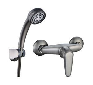 Monomando de ducha Euro gun metal