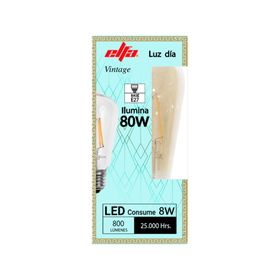Ampolleta led 8W E27 luz fría ST64 Filamento