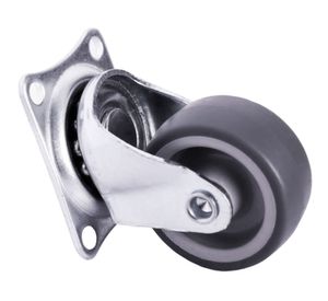 Rueda carga 32 mm compacta placa