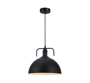 Lámpara colgar E27 1L 41 cm Industrial negro