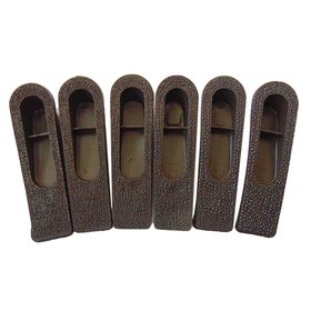 Pack 6 Cuña puertas café