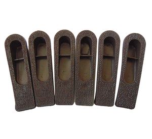 Pack 6 Cuña puertas café