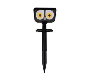 Foco estaca solar/apliqué 3W 2L luz cálida negro