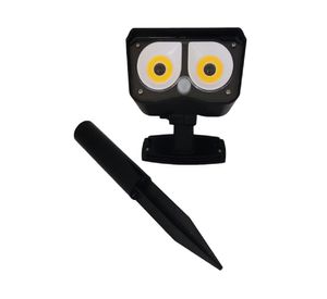 Foco estaca solar/apliqué 3W 2L luz cálida negro