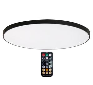 Plafón LED fría 24W negro