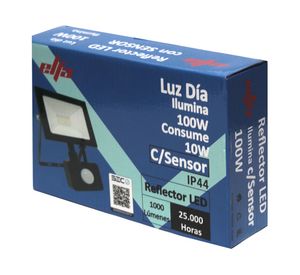 Reflector LED con sensor 10W luz fría