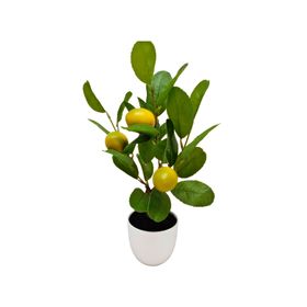Planta artificial con maceta Limón