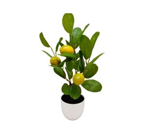 Planta artificial con maceta Limón