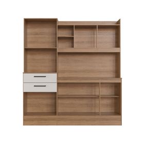 Kit Cocina 6 puertas 2 cajones miel/off white
