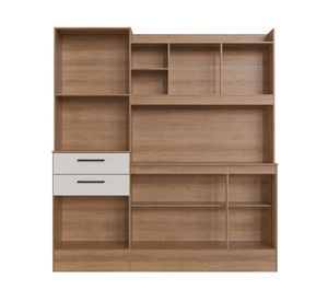 Kit Cocina 6 puertas 2 cajones miel/off white