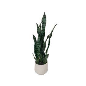 Planta artificial con maceta Sansevieria