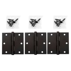 Bisagra 3x3'' L88 negro 3 unidades
