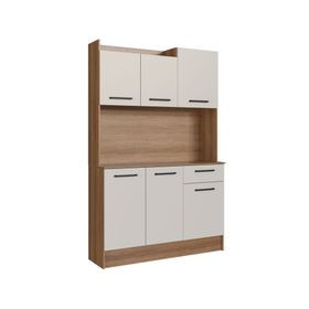 Kit Cocina 6 puertas 1 cajón miel/off white
