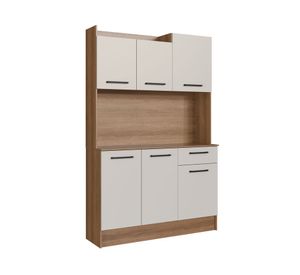 Kit Cocina 6 puertas 1 cajón miel/off white