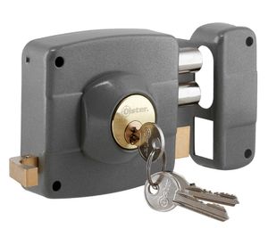 Cerradura sobreponer 110 10x8x4.5 cm gris