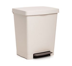 Basurero pedal Cubik beige 23 lt