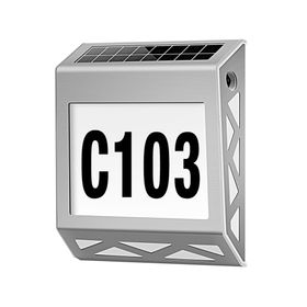 Aplique solar contra agua números de casa