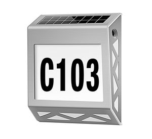 Aplique solar contra agua números de casa